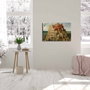 Wallity Cuadro Decorativo sobre Lienzo La Torre de Babel de Pieter Bruegel 45 x 70 cm